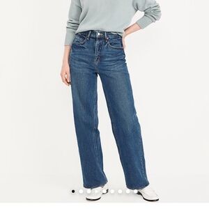 Old Navy Women's Straight Leg Blue Jeans